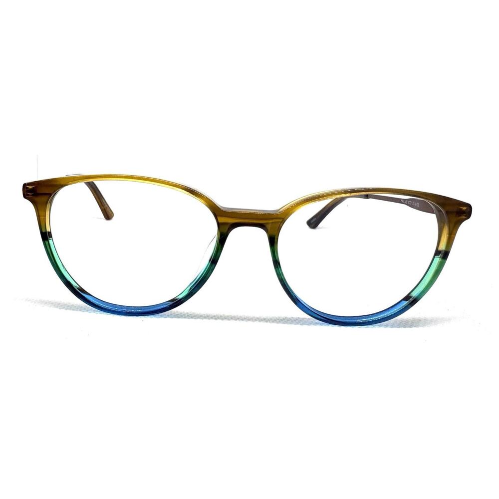 NICOLE MILLER PALAIS C01 BROWN GREEN BLUE AUTHENTIC EYEGLASSES FRAMES 51-16-135